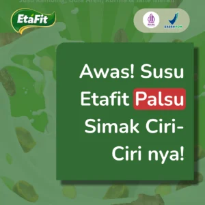 banyak yang tertipu! ini perbedaan etafit asli dan palsu