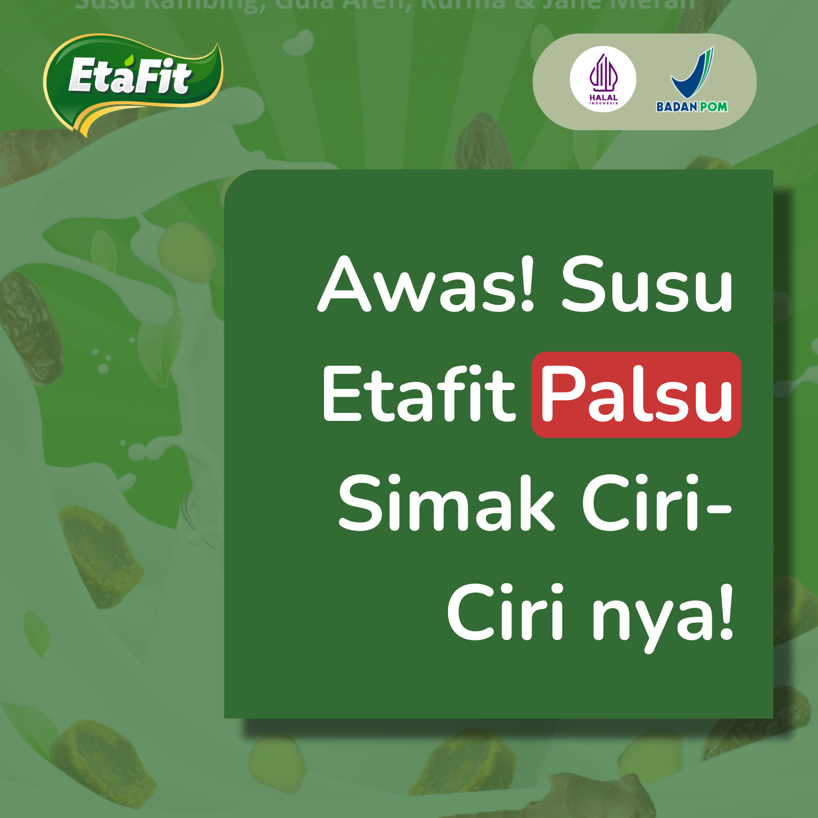 banyak yang tertipu! ini perbedaan etafit asli dan palsu