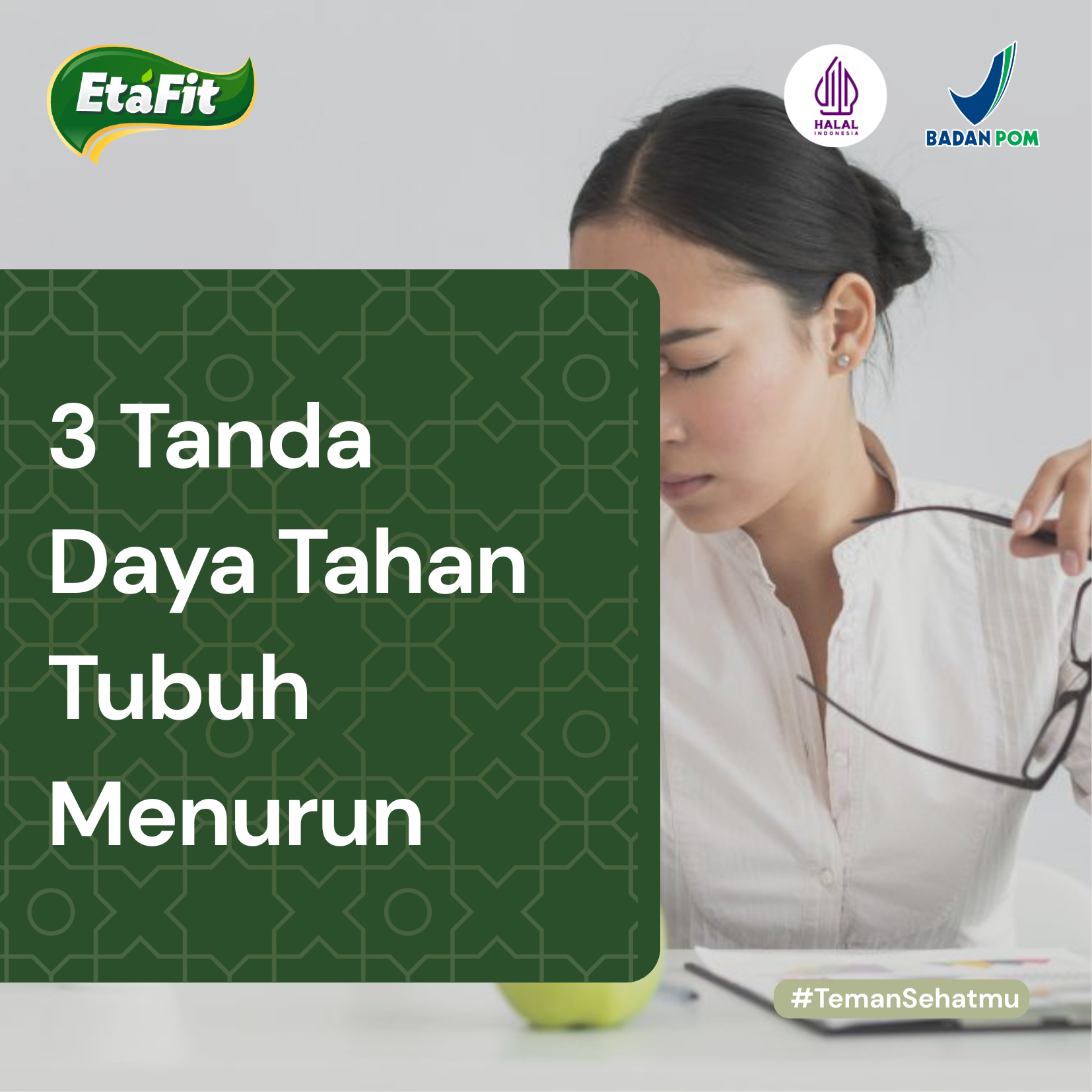 tanda daya tahan tubuh menurun