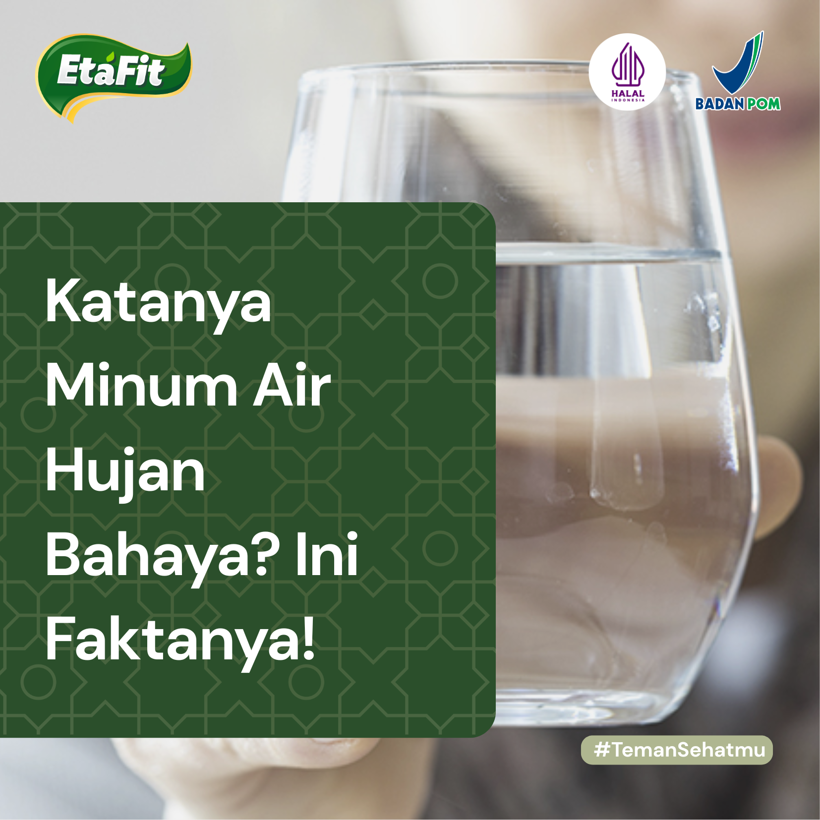 apakah bahaya minum air hujan?