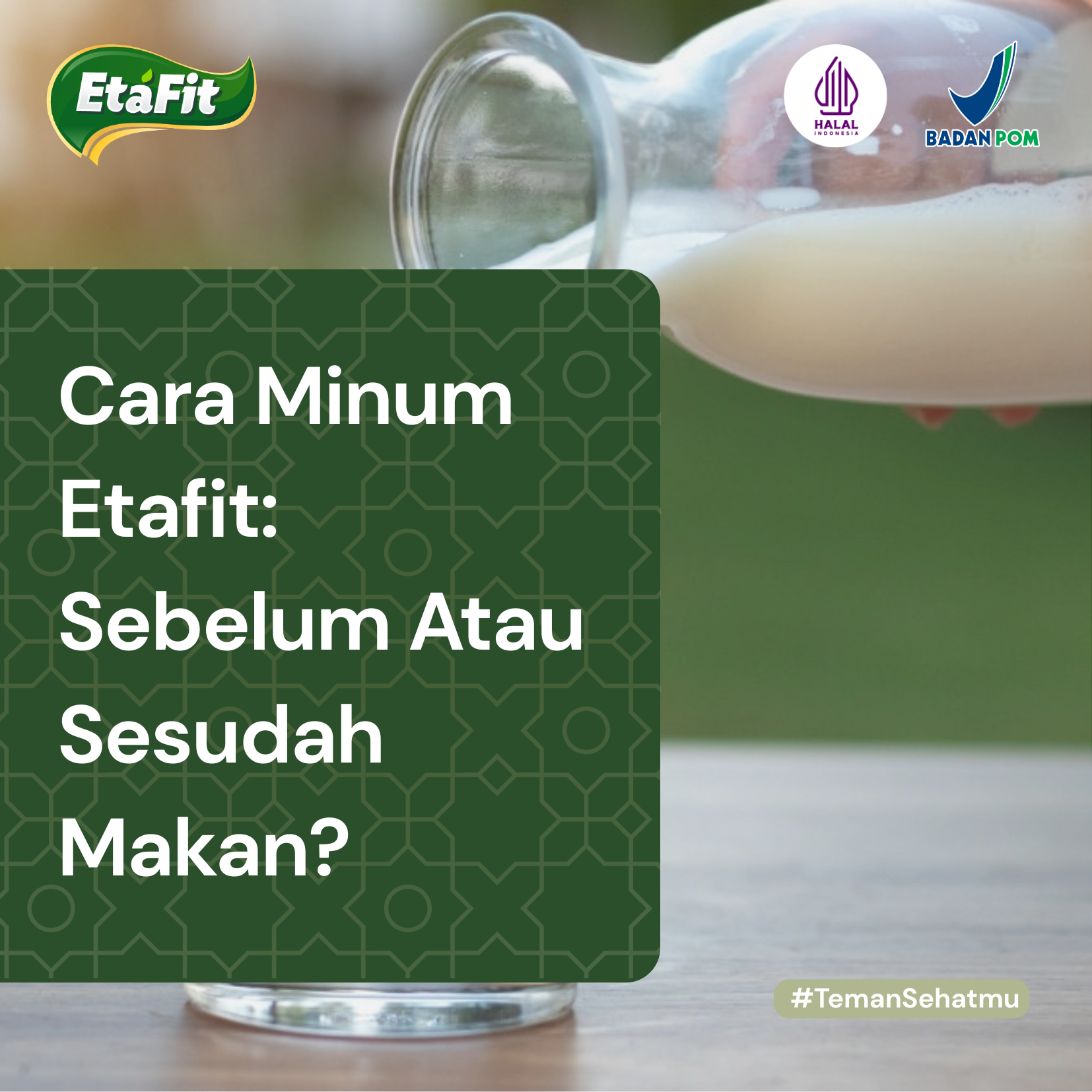cara minum Etafit